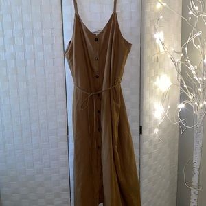 FIRST MONDAY Brown sheath midi dress NWOT